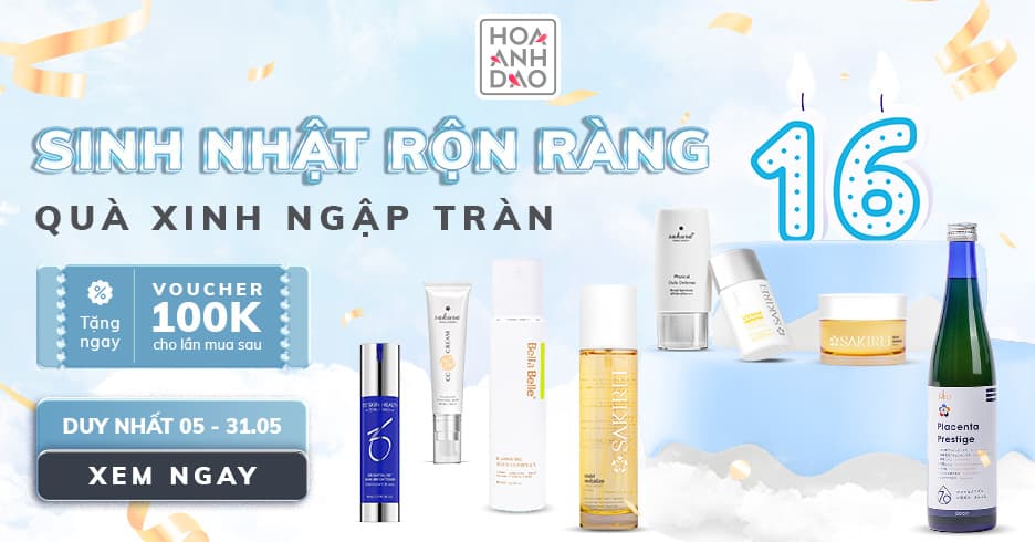 ƯU ĐÃI THÁNG 5 – MỪNG SINH NHẬT MỸ PHẨM HOA ANH ĐÀO