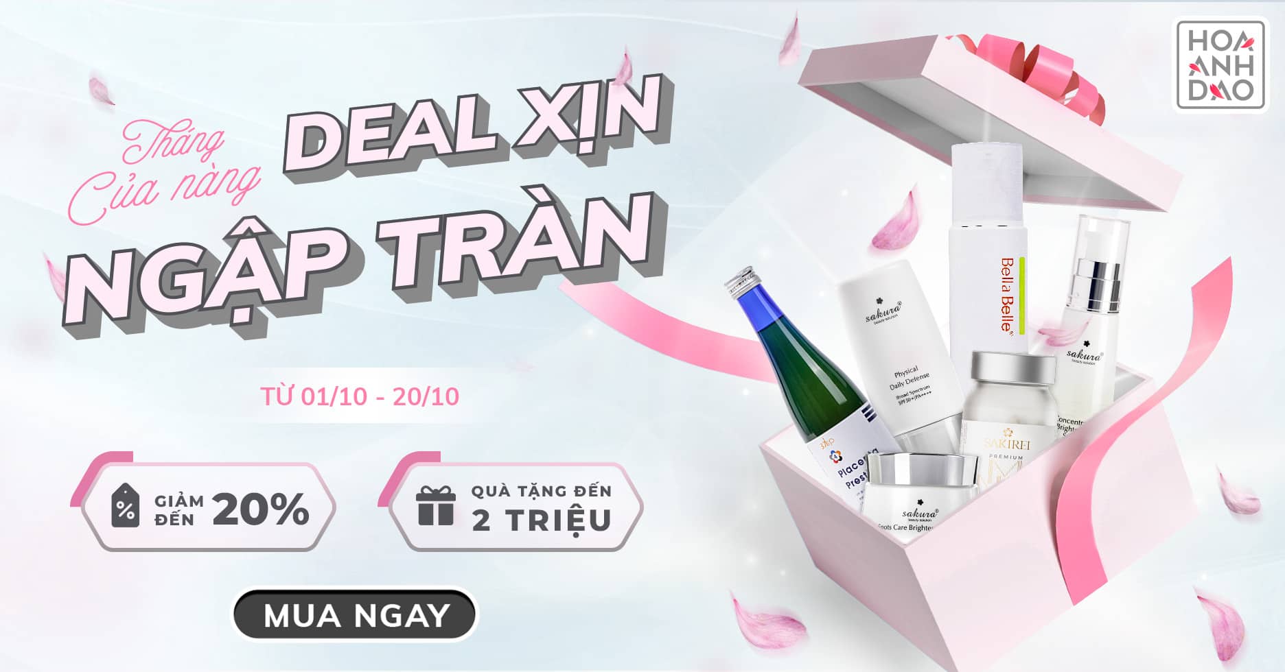ƯU ĐÃI THÁNG 10 - MỪNG NGÀY PHỤ NỮ VIỆT NAM 20/10