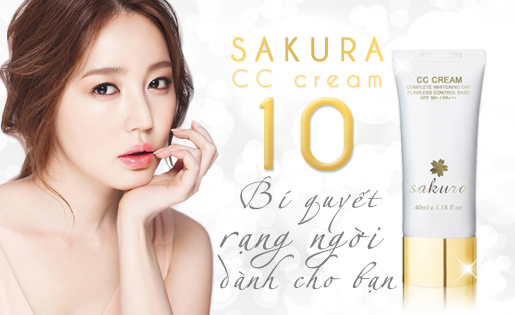sakura cc cream cho bạn làn da đẹp hồng hào