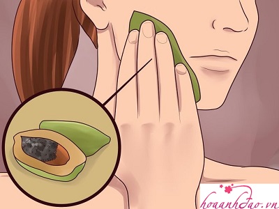 Sử dụng trái đu đủ để trị hết nám da mặt