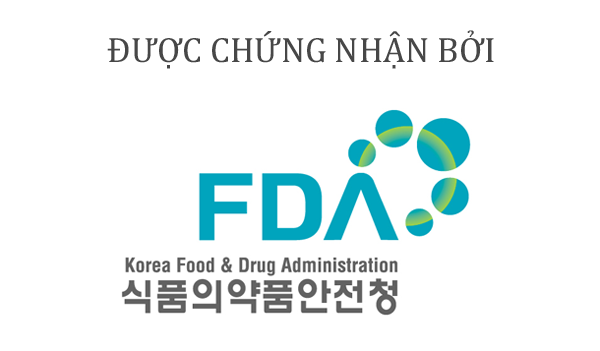 Sản phẩm đã được KFDA chứng nhận và cấp phép lưu hành