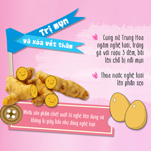 làm đẹp da với nghệ
