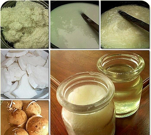 làm trắng da với dầu dừa