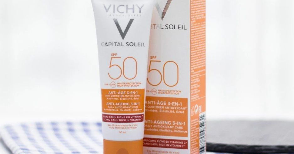 Kem chống nắng chống lão hoá Vichy Capital Soleil Anti-Ageing 3in1 SPF 50+